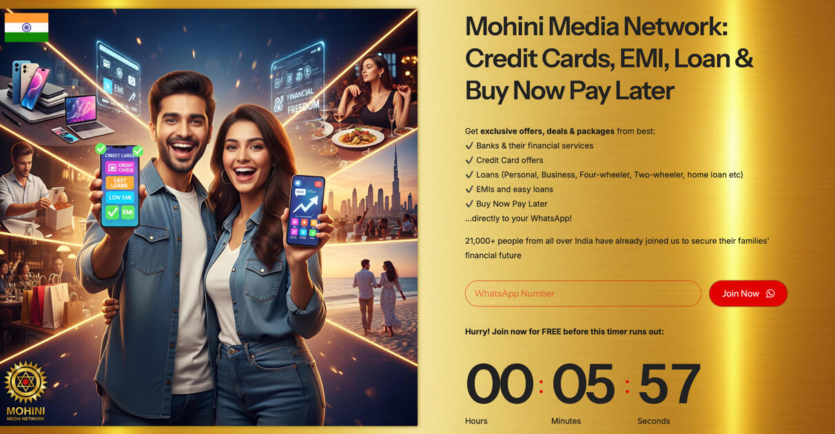 Credit Cards, EMI, Loan & Buy Now Pay Later: 21,000+ customers available (WhatsApp)